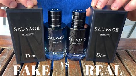 original vs fake Dior Sauvage